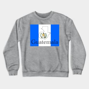 Guatemala flag and country Crewneck Sweatshirt